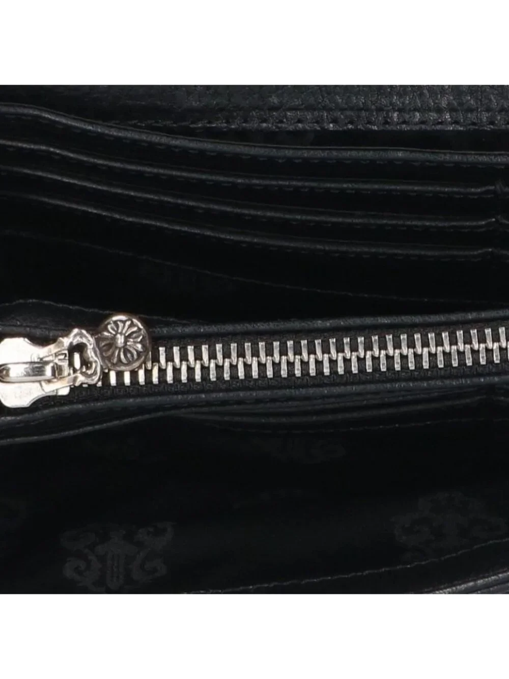 Chrome Hearts Judy Cross Button Leather Wallet